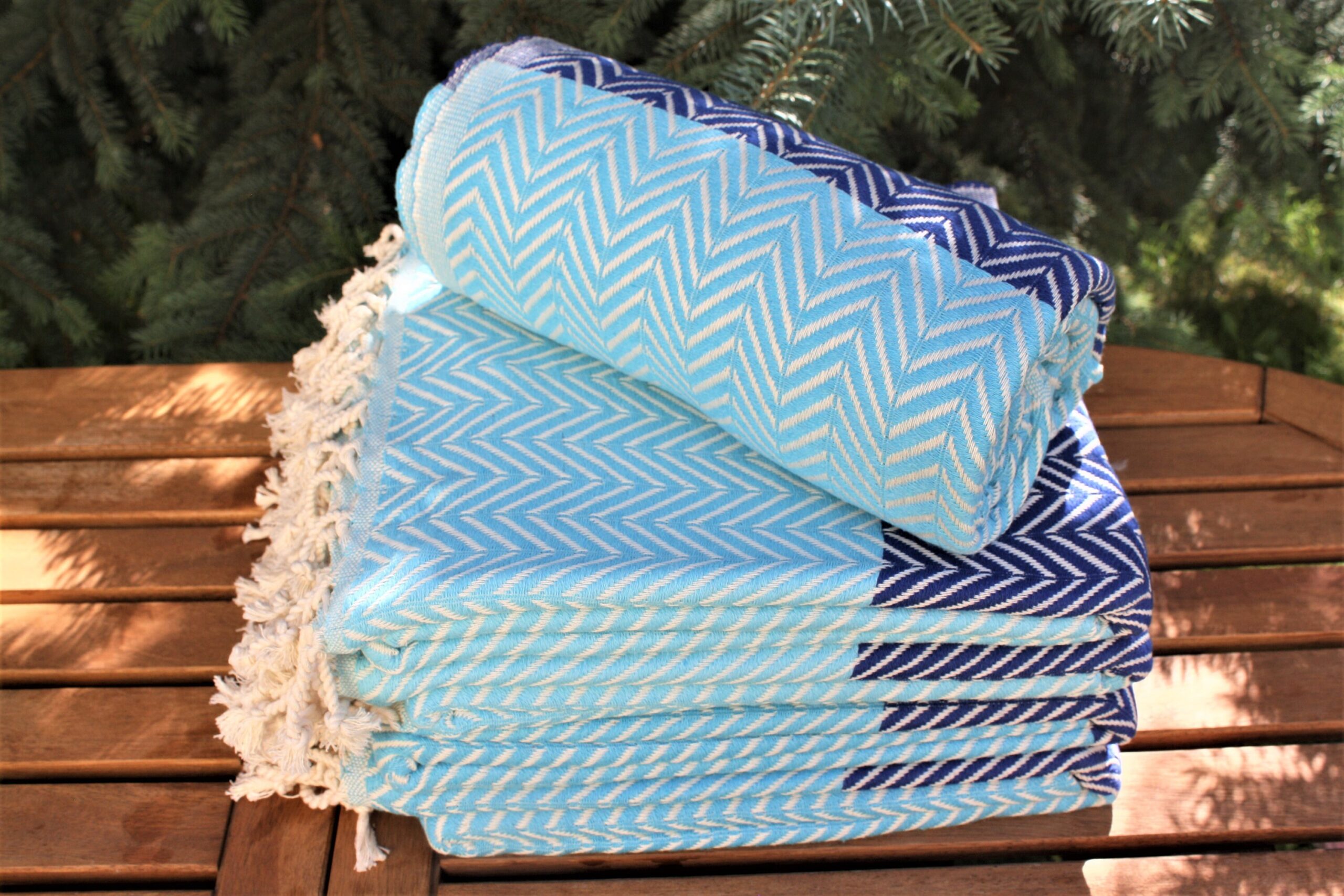 Blue Turkish Towels